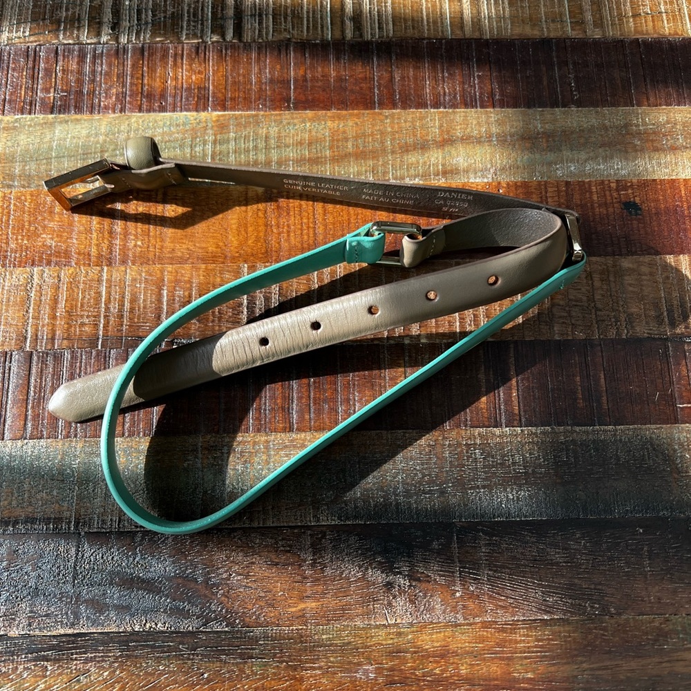 Danier two tone leather belt